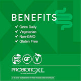 ProbioticXL - Probiotic & Prebiotic, Shelf Stable - Blend 11 Strains - Promote Healthy Gut Flora Growth, 12.5 Billion CFU - Non-GMO, Gluten-Free - 30 Veggie Caps