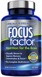 Focus Factor Brain Supplement Multivitamin Improve Memory and Clarity Boost Concentration Neuro Energy Learning Reasoning for Men and Women 180 Tablets