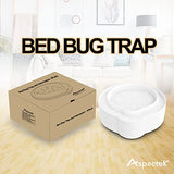 ASPECTEK Bed Bug Trap, Bed Bug Interceptor, Bed Bug Traps (Pack of 4). Flea Traps, Safe Eco Friendly, Bed Bug Eliminator (White)