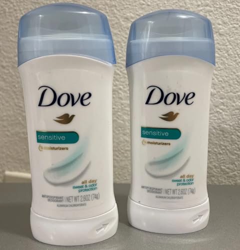 Dove Anti-Perspirant Deodorant, Sensitive Skin 2.60 oz (Pack of 3)