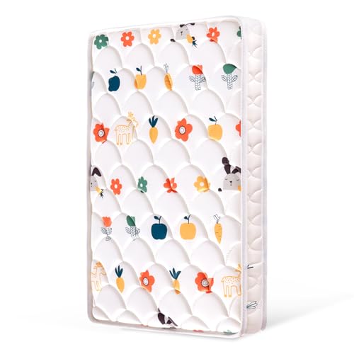 Mini Crib Mattress 38" x 24" x 4"- Firm Support and Comfort Premium Foam,Noiseless and Odorless,Hypoallergenic Mini Crib Mattress,Fits Mini and Portable Cribs,Dual Sided with Soft Breathable Fabric