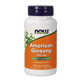 NOW American Ginseng, 100 Capsules (Pack of 2)