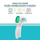 HoMedics Non-Contact Infrared Forehead Thermometer, Clinically Proven Fast Accurate Results, High-Fever Alert with 4-in-1 Readings
