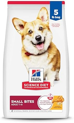 Hill's Science Diet - Small Bites, Chicken & Barley Recipe Dry Dog Food, 5 LB Bag