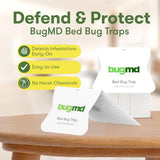 BugMD Bed Bug Trap (2 Pack, 14 Traps) - Bed Bug Prevention, Glue Traps, Insect Trap Indoor, Bed Bug Sticky Traps