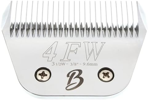 Detachable A Series Wide 4f Blade Dog Grooming Cuts Length 3 3/8" - 9.6mm Japanese High Carbon Steel Dog Grooming Blade Supplies | Detachable Blade Clippers (Compatible A5 Series(B4FW)