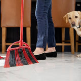 O-Cedar One Sweep Broom with Step-On Dustpan | Remove 99% with One Sweep | Lightweight Quiet Cleaning Tool | Ideal for Pet Owners