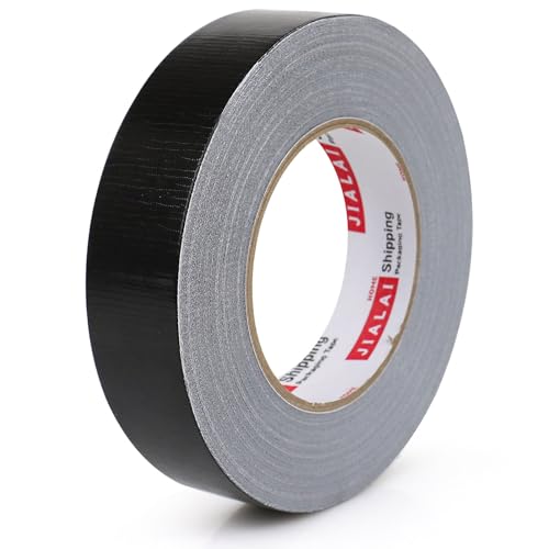 Black Duct Tape, 1 inch x 60 yds, HeavyDuty, Flexible, No Residue, All-Weather Waterproof Tape, UV Resistant for Crafts & Home Improvement