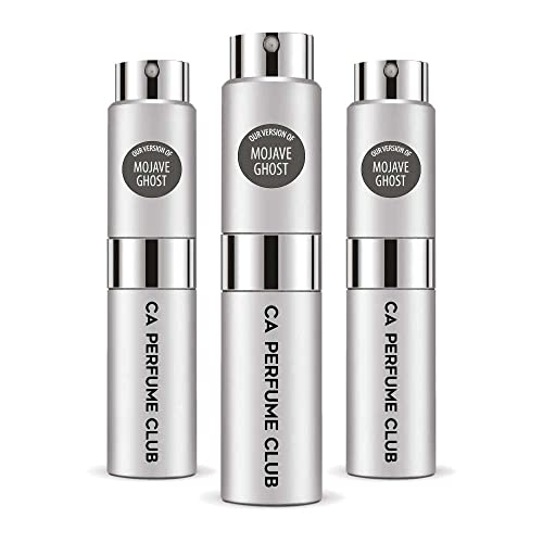 CA Perfume Impression of Mojave Ghost For Women & Men Replica Version Fragrance Dupes Concentrated Long Lasting Eau de Parfum Spray Refillable Atomizer Bottle 0.27 Fl Oz-X3