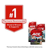 ACE Brand Adjustable Knee Brace, Left or Right, With Dual Side Stabilizers, Provide Support & Compression To Arthritic & Painful Knee Joints, Comfortable & Flexible Design, One Size Fits Most (200290)