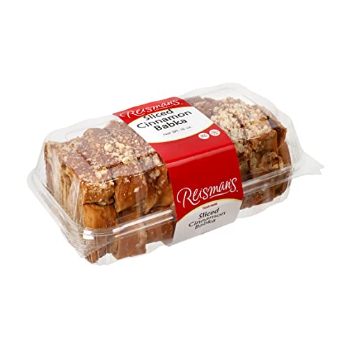 Reisman's Bakery Cinnamon Babka Cake, Fresh Dessert, Nut-Free and Dairy-Free Cinnamon Cake, OU Kosher-Certified Babka Bread (1 Pound (Pack of 1), Cinnamon Babka)
