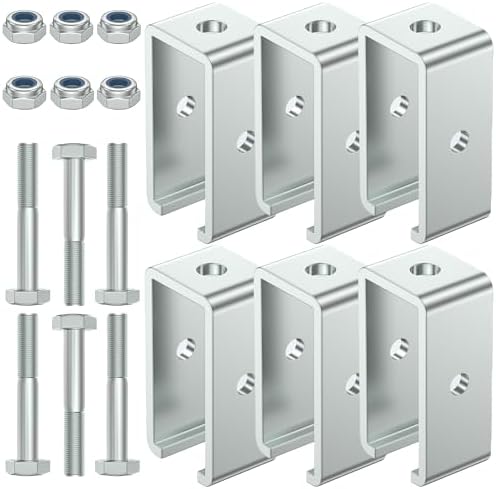 SKTREX Channel Trolley Track Hanger Bracket for UNISTRUT Strut Channel, 1-5/8 Intermediate Support Hange Bracket for All 1-5/8" Channel Trolley Track (6)
