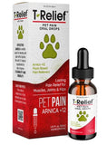 T-Relief Pet Pain Relief Drops Arnica +12 Powerful Natural Medicines Help Reduce Muscle Joint & Hip Pain Soreness Stiffness Injuries in Dogs & Cats - Fast-Acting Soother - 1.69 oz