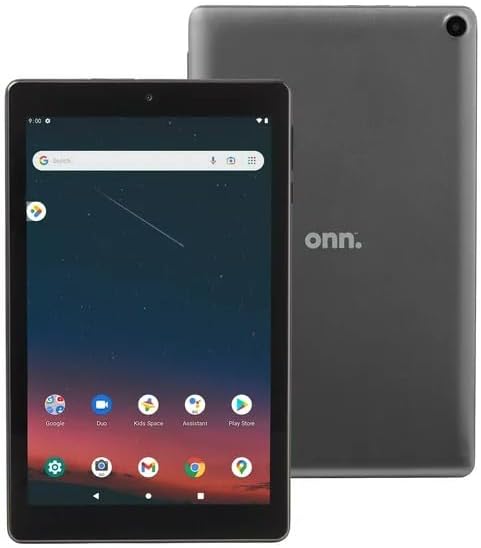 ONN Surf Gen 3 8" Tablet, Android 11 (Go Edition), 2GB RAM, 32GB Storage, 2.0 GHz Quad-Core Processor, 2MP Rear & Front Cameras, Charcoal (Renewed)