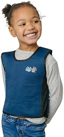 Fun and Function - Blue Weighted Compression Vest for Kids & Adults - Calming Sensory Compression Vest - Weighted Vest for Sensory Needs - Toddlers, Teens & Adults Sizing