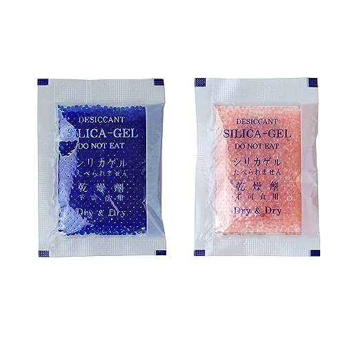 Dry & Dry 10 Gram [1000 Packets] Blue Indicating(Blue to Pink) Silica Gel Packets Desiccants Silica Gel Packets - Rechargeable Silica Packets, Silica Gel, Silica Gel Packs