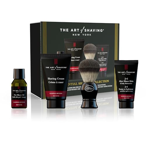 The Art of Shaving Sandalwood 4-in-1 Trial Kit & Gifted Groomer Kit – Protects Against Irritation and Razor Burn – Hydrates and Nourishes Dry Skin