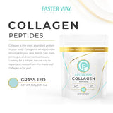 FASTer Way to Fat Loss, Unflavored, 360g Grass-Fed Beef Collagen Peptides for Skin, Bones, Hair, Nails, Joints, Gut, and Connective Tissues. Hydrolyzed Paleo & Keto-Friendly Powdered Collagen. Non-GMO