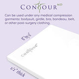 ContourMD Medical Grade Post Lipo Foam Compression Sheets – Post Surgery Compression Garment after Liposuction, Tummy Tuck, AB Flattening, BBL, & More – Surgery Recovery Supplies (3-Sheet Set)