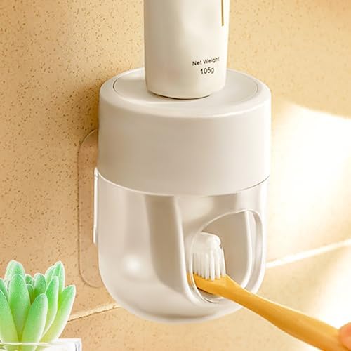 2025 Upgraded So Nice Toothpaste Dispenser Wall Mounted Bathroom Automatic Toothpaste Squeezer,Visualization of Toothpaste Flow Rate