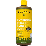 Alaffia Skin Care, Authentic African Black Soap, All in One Body Wash, Face Wash, Shampoo & Shaving Soap with Fair Trade Shea Butter, Eucalyptus Tea Tree, 32 Fl Oz