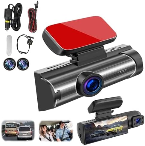 2025 New 64g Enesy Car Dash Cam, Wireless Wifienesy Front and Rear Dash Camera, Enesy Front & Rear Dash Cam, HD Night Vision Dual Recording (Front + Rear of The car)