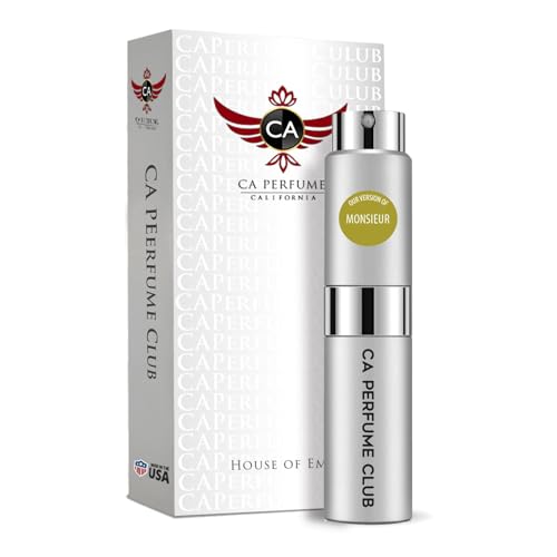 CA Perfume Impression of Monsieur Men Cologne Perfume Spray 0.27 Fl Oz/8ml