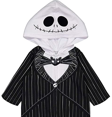 Disney Nightmare Before Christmas Jack Skellington Little Boys Zip Up Coverall 5-6