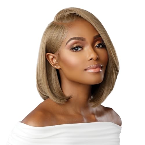 Sensationnel Bare lace 13x6 wigs - unit 3 lacefrontal glueless synthetic 180 degree preplucked hairline (1B OFFBLACK)