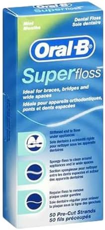 Oral-B Super Floss Mint Dental Floss Pre-Cut Strands 50 ea (Pack of 18)