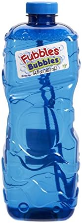 BUBBLES by Little Kids Fubbles | 64oz Non Toxic Bubble Solution Refill for kids | bubble wand included, colors may vary, (12301E)