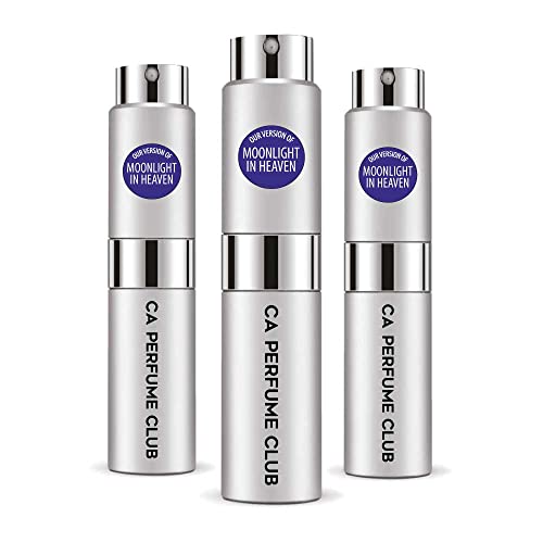 CA Perfume Impression of Moonlight In Heaven For Women & Men Replica Version Fragrance Dupes Concentrated Long Lasting Eau de Parfum Spray Refillable Atomizer Bottle 0.27 Fl Oz-X3