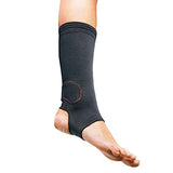 ACE Brand Compression Ankle Support, Small/Medium, Black, 1/Pack