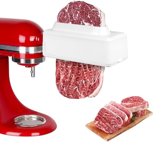 Meat Tenderizer Attachment for All KitchenAid Stand Mixers - Updated Stainless Steel Gear Tenderizing Machine, Meat Tenderizer Tool Sturdy and Durable,Dishwasher Safe