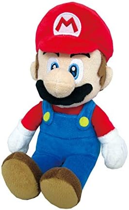 Little Buddy Super Mario All Star Collection 1414 Mario Stuffed Plush, Multicolored,9.5"