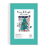 Galison Louise Cunningham Merry and Bright 12 Days of Christmas Advent Puzzle Calendar from Galison - Includes 12 80-Piece Puzzles, 5” x 7” Each, Unique Holiday Jigsaw Puzzle Set, Great Gift Idea