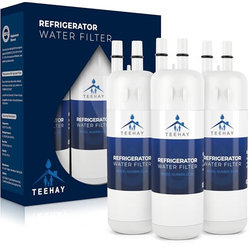 TEEHAY W10295370A Water Filter Replacement, Compatible With EDR1RXD1, Filter 1, WHR1RXD1, W10295370, KAD1RXD1, P8RFWB2L, P8WB2L, P4RFWB, P5WB2L (White, 3 Pack)