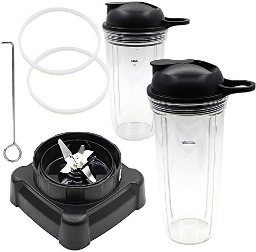 Replacement Parts New Blade with cup and Lid,Compatible with Ninja Blender NJ600 BL700,BL701WM 30,BL701 30