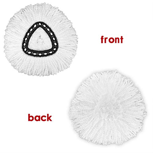 6 Pack Mop Replacement Heads for Spin Mop, Microfiber Spin Mop Refills, Easy Cleaning Mop Head Replacement