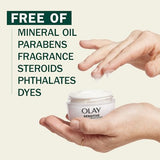 Olay Sensitive Face Moisturizer Cream with Colloidal Oatmeal Skin Protectant - Fragrance Free - 1.7oz