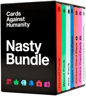 Cards Against Humanity: Nasty Bundle • 6 Nasty Themed Packs + 10 All-New Cards