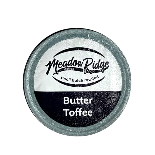 Meadow Ridge Coffee Single Serve Cups - 100% Arabica Coffee (For K-Cup Brewers) Low Acid (Butter Toffee, 24 Count)