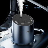 Waterless Car Diffuser, Waterless Diffusers for Essential Oils with Timer & No Leakage Tech, Super Quiet Cordless Aromatherapy Essential Oil Diffuser Battery Operated for Car, Room, Office (Dark Blue)