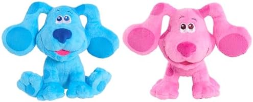 Blue’s Clues & You! 7-inch Beanbag Plush Blue & Magenta 2-Pack, Stuffed Animals, Dog, Kids Toys for Ages 3 Up by Just Play