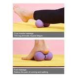 FITZELAR Double Lacrosse Massage Ball for Myofascial Release, SGS Certification, Massage Deep Tissue for Waist Back Feet, Trigger Point Therapy, Muscle Knots, Peanut Massage Ball for Muscle Pain