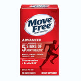 Move Free Advanced Glucosamine Chondroitin + Calcium Fructoborate Joint Support Supplement, Supports Mobility Comfort Strength Flexibility & Bone - 200 Tablets (100 servings)*