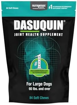 Nutramax Laboratories Dasuquin Joint Health Supplement for Large Dogs - With Glucosamine, Chondroitin, ASU, Boswellia Serrata Extract, and Green Tea Extract, 84 Soft Chews