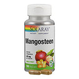 SOLARAY Mangosteen Fruit 475mg | Whole Herb | Antioxidant & Immune Support Supplement w/Phytonutrients, Polyphenols, Flavonoids, & More | 100ct