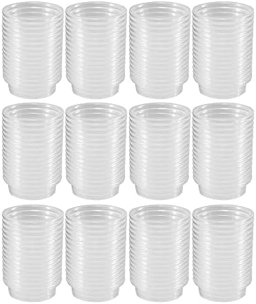 200 pcs 0.5oz Crested Gecko Food and Water Feeding Cups, Reptile Feeder Bowls, for Lizard and Other Small Pet Ledge Accessories Supplies