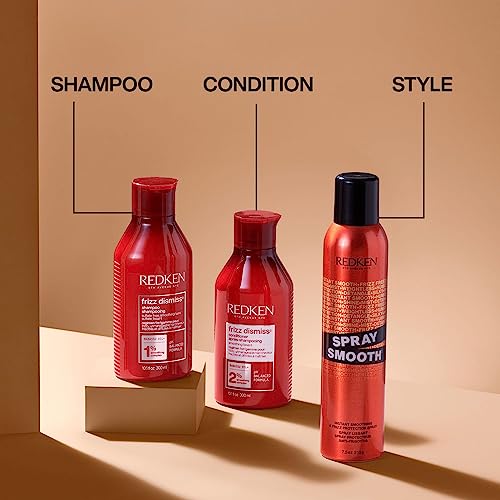 Redken Frizz Dismiss Shampoo | For Frizzy Hair | Smooths Hair & Manages Frizz | Sulfate Free | 33.8 Fl Oz